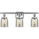Small Bell LED 26 inch Satin Nickel Bath Vanity Light Wall Light, Ballston