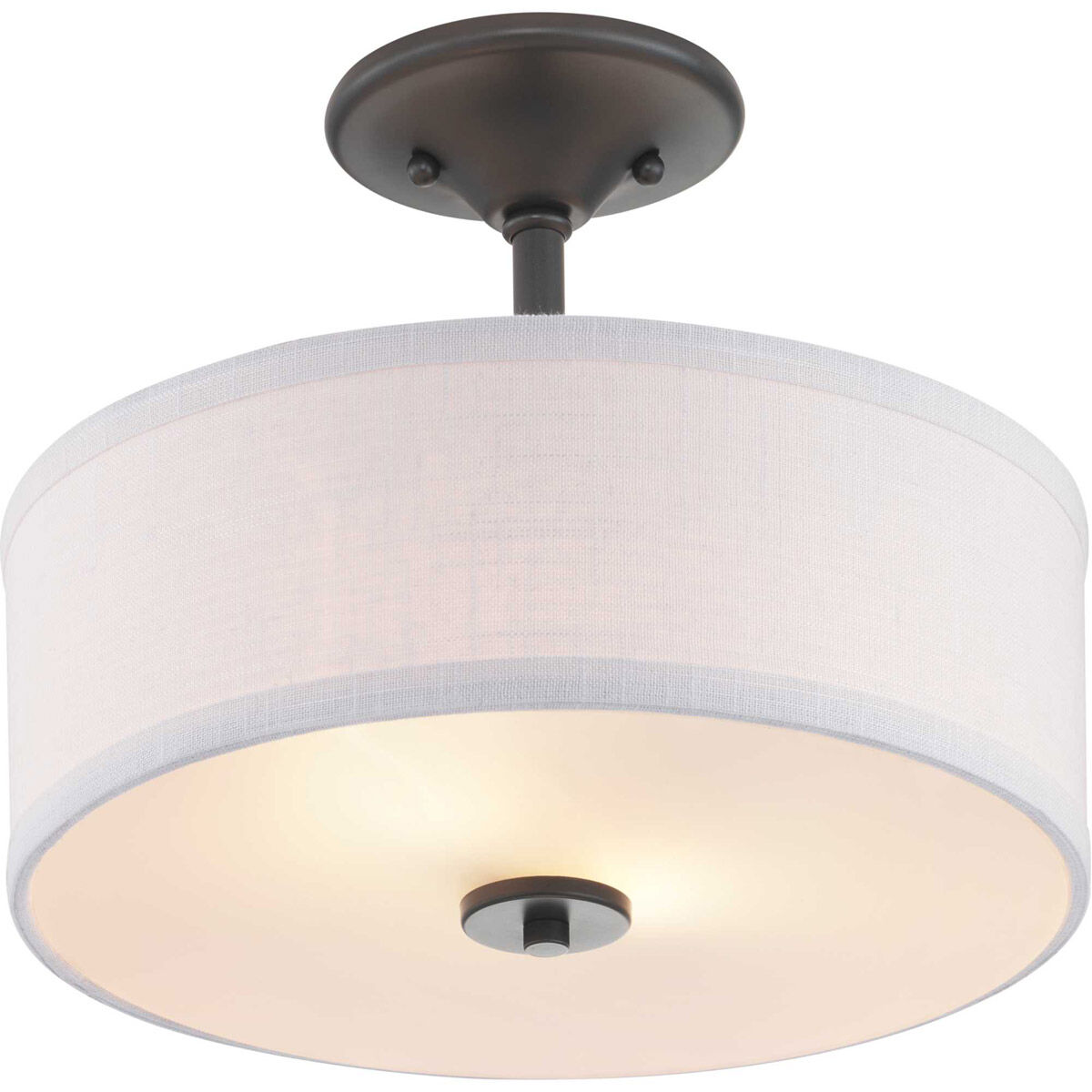Briscoe 2 Light 13 inch Graphite Semi-Flush Mount Ceiling Light