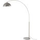 Luna Bella 92 inch 14 watt Satin Nickel and White Arc Floor Lamp Portable Light in Satin Nickel and White Steel
