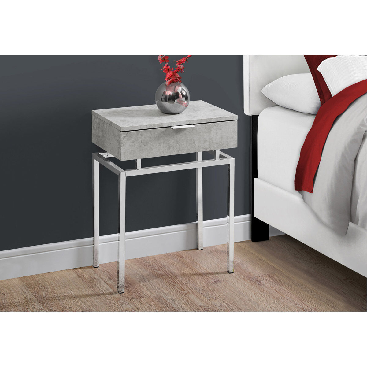 Seneca 23 X 18 inch Grey Accent End Table or Night Stand