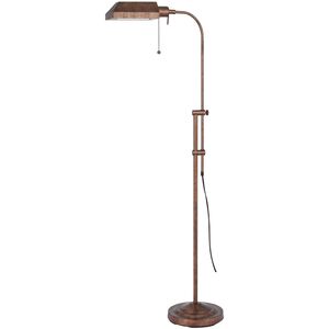 Pharmacy 46 inch 100 watt Rust Floor Lamp Portable Light, Adjustable Pole