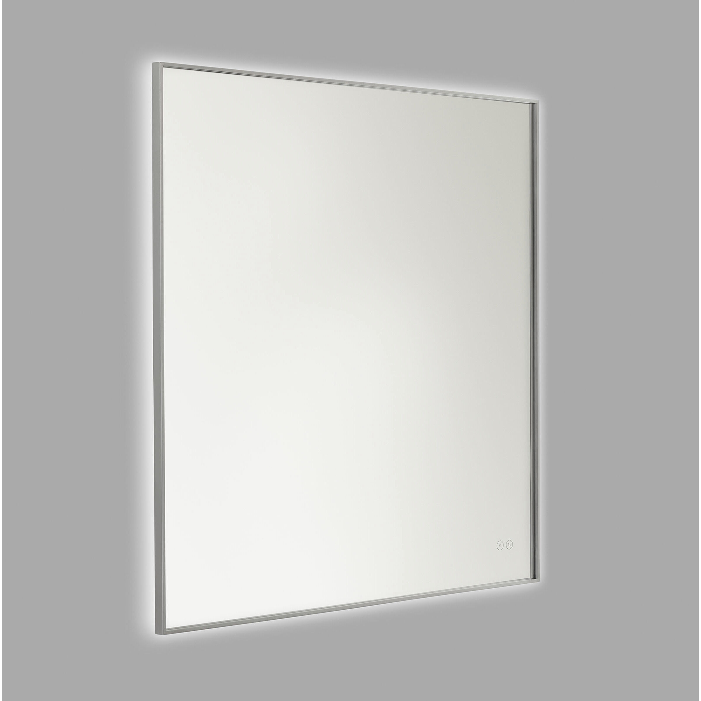Cadre 36 X 36 inch Brushed Nickel Backlit Wall Mirror