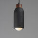 Pompeii 1 Light 4.75 inch Lava and Black Single Pendant Ceiling Light