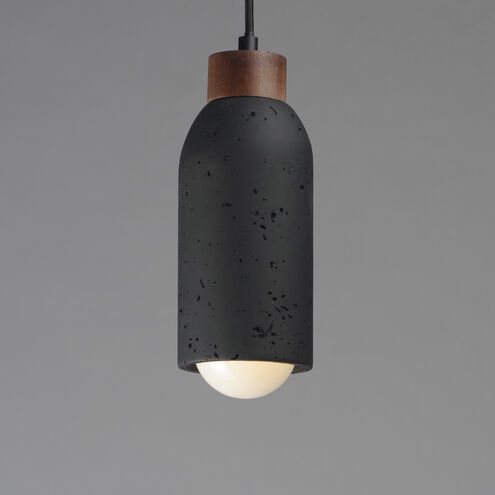 Pompeii 1 Light 4.75 inch Lava and Black Single Pendant Ceiling Light