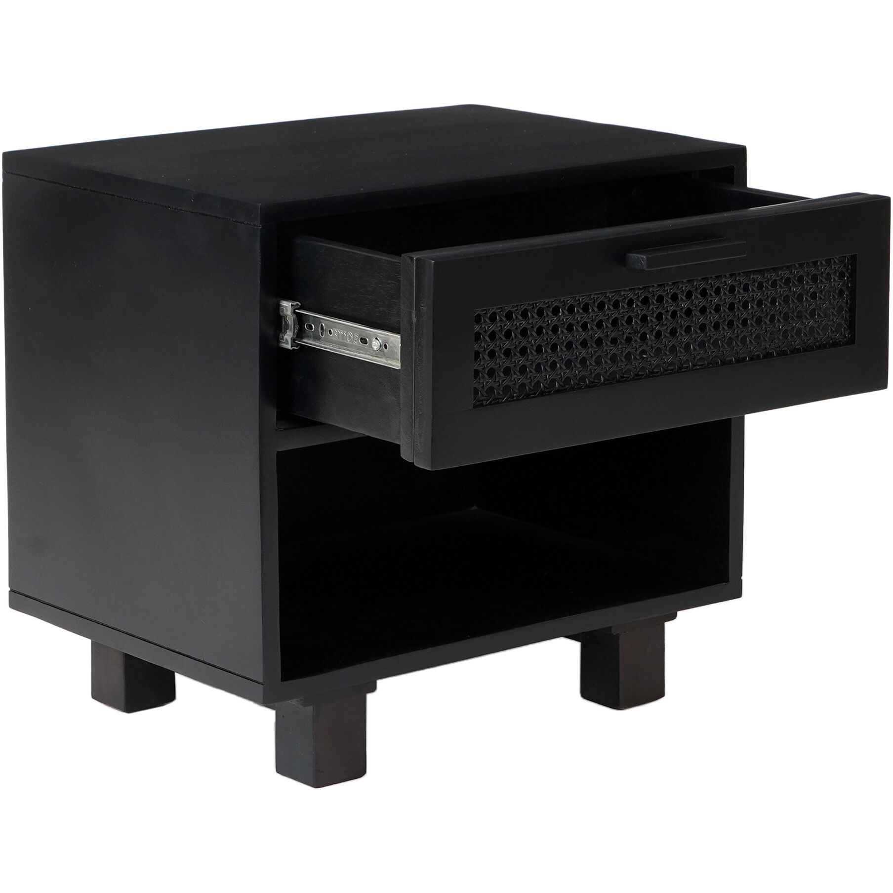 Ashton 19 X 17.5 inch Black Nightstand
