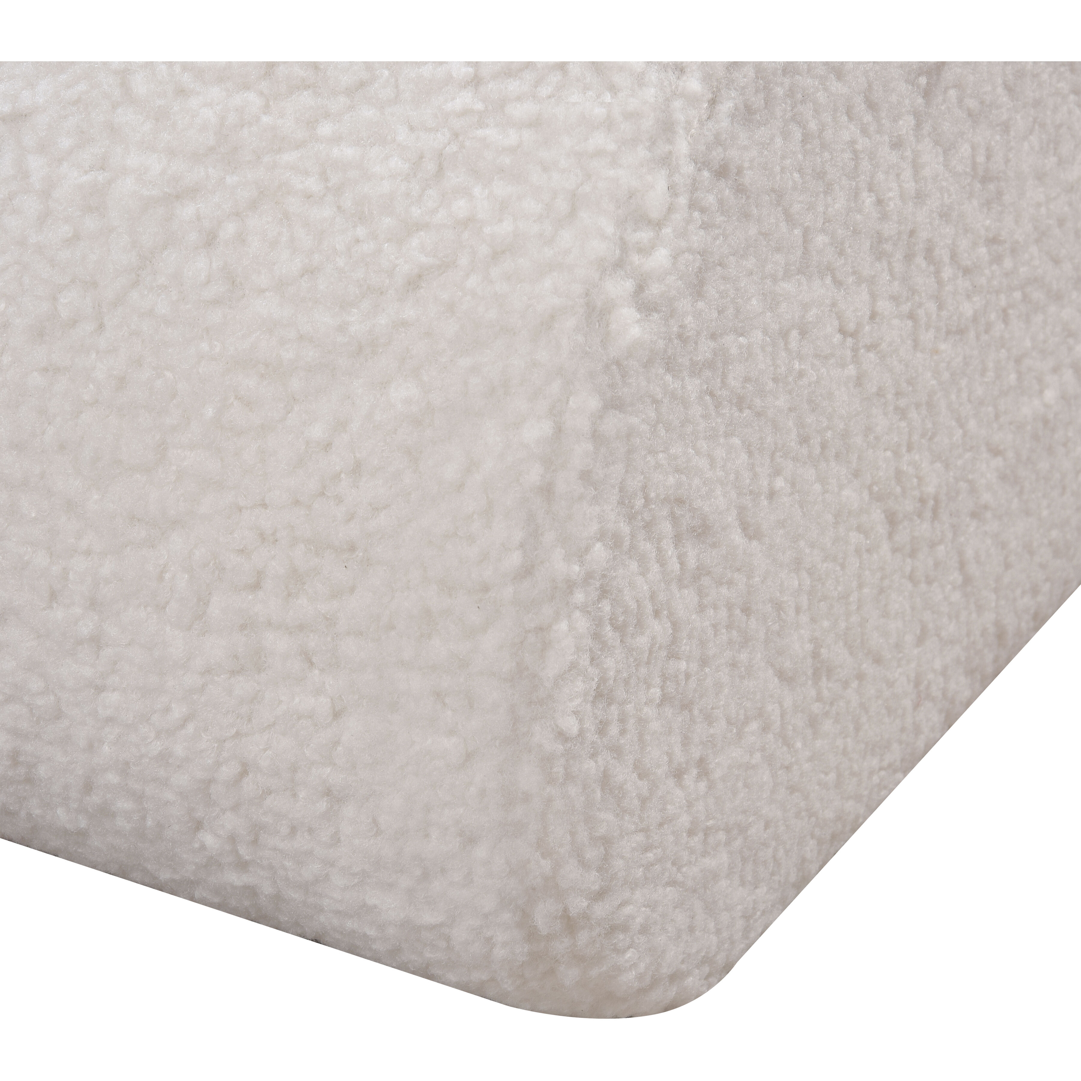 Keeler 13.5 inch White Pouf