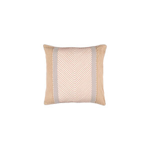 Leona 22 X 22 inch Beige and Tan Throw Pillow