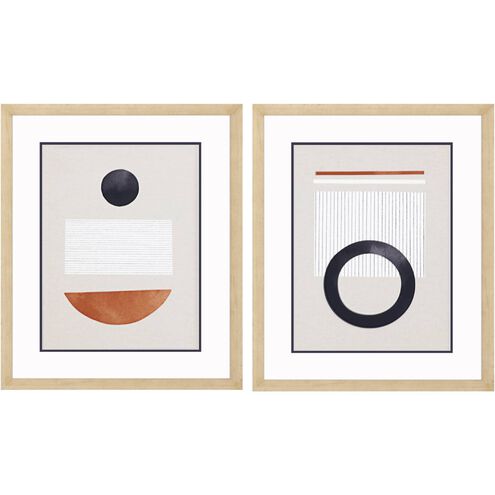 Abstract Collection Blue Framed Art