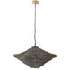 Marseille 3 Light 33 inch Brass Antique Pendant Ceiling Light