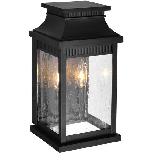 Milford 2 Light 14 inch Black Outdoor Wall Light