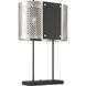 Noho 28 inch 100.00 watt Brushed Nickel W/ Sand Coal Table Lamp Portable Light