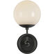 Alora Mood Fiore 1 Light 6 inch Matte Black Bath Vanity Light Wall Light