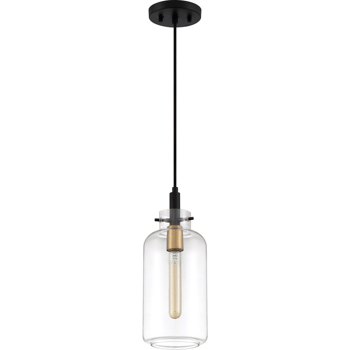 Teagan 1 Light 6 inch Earth Black Mini Pendant Ceiling Light