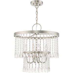 Elizabeth 4 Light 18 inch Brushed Nickel Pendant Chandelier Ceiling Light