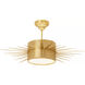 Suzanne Kasler Soleil 2 Light 28 inch Hand-Rubbed Antique Brass Semi-Flush Mount Ceiling Light, Large