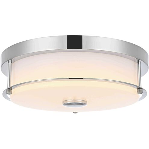 Kolson 1 Light 12 inch Chrome Flush Mount Ceiling Light