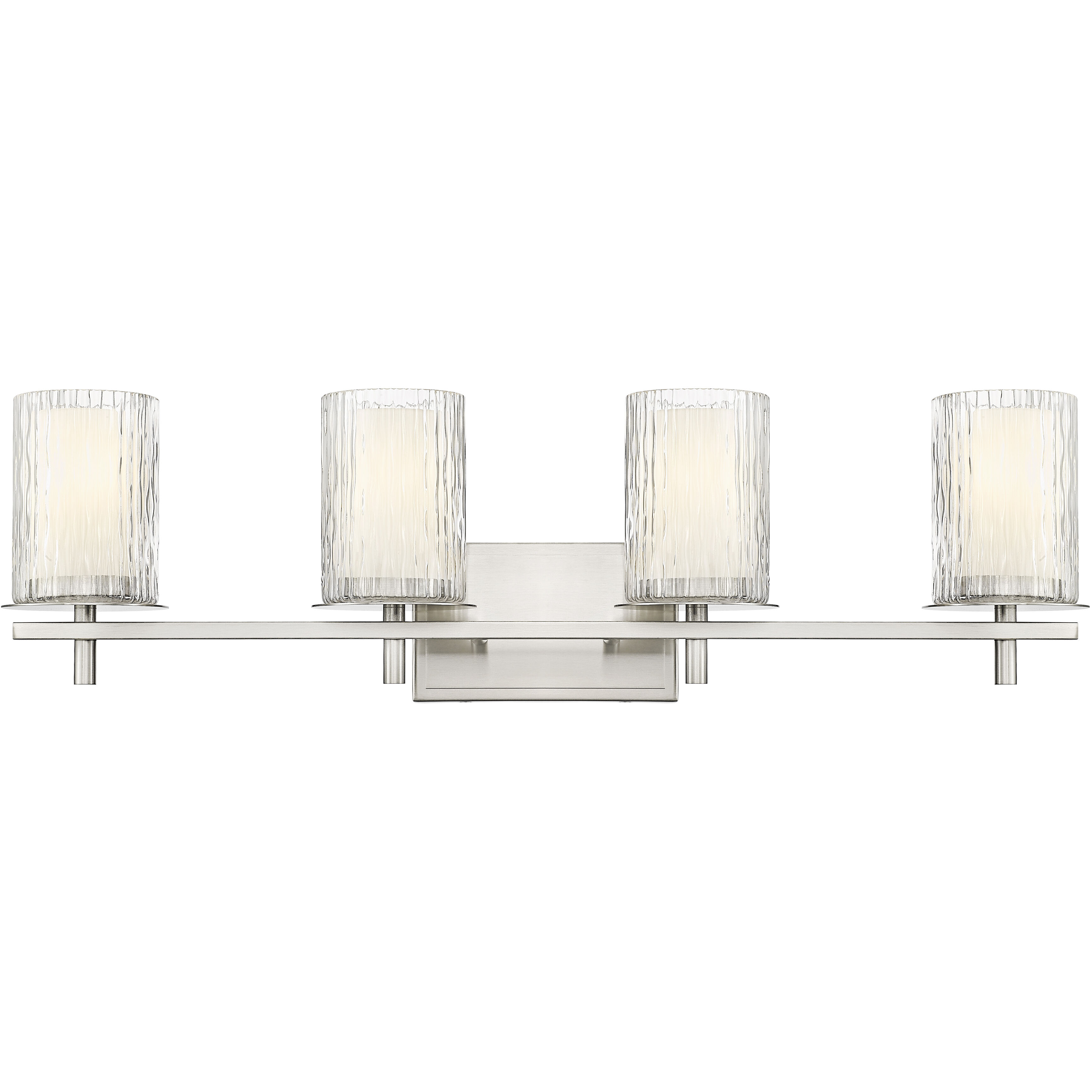 Grayson 4 Light 31 inch Brushed Nickel Vanity Wall Light