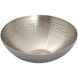 Greek Key 13 X 3.25 inch Bowl in Antique Nickel