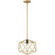 Astrid 1 Light 12 inch Deluxe Gold with Metallic Matte Bronze Indoor Pendant Ceiling Light