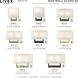 Allison Wall Sconce Wall Light in Satin Brass, Medium