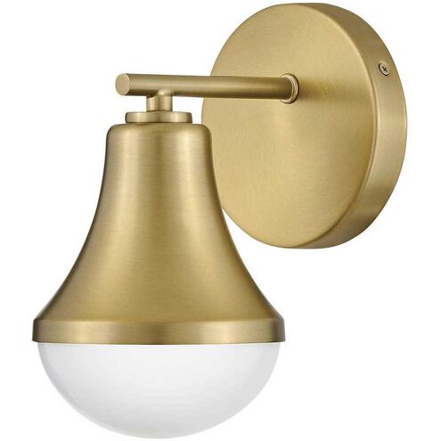 Haddie LED 7.25 inch Lacquered Brass Bath Light Wall Light