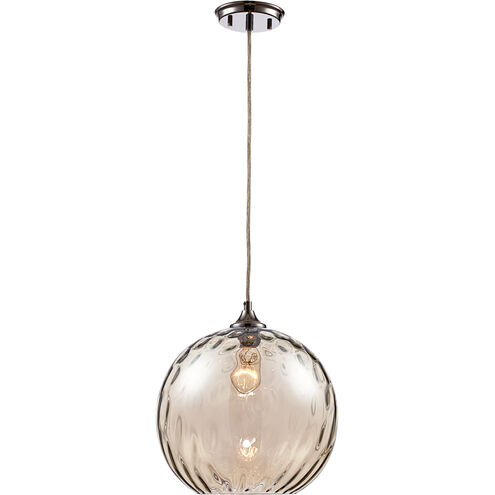 Riverstone 1 Light 11.5 inch Polished Chrome Pendant Ceiling Light