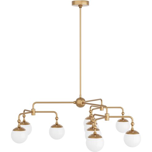 Utica 9 Light 40 inch Antique Brass Chandelier Ceiling Light