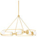 Hartford LED 41 inch Aged Brass Chandelier Ceiling Light