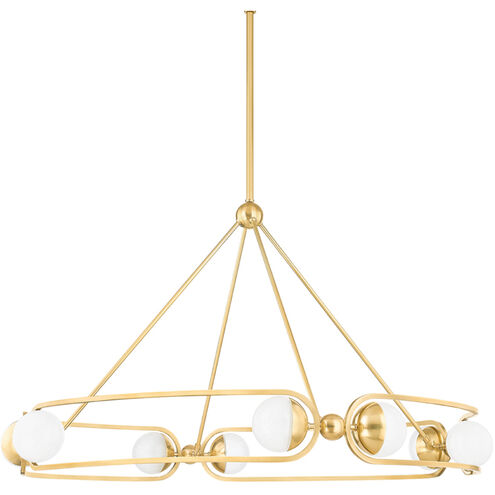 Hartford LED 41 inch Aged Brass Chandelier Ceiling Light