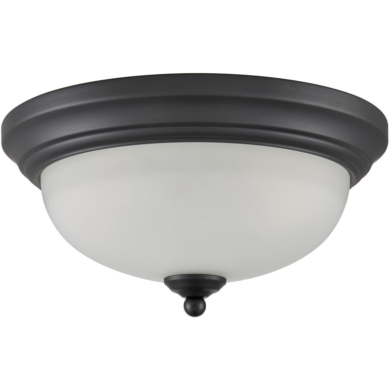 Helena 2 Light 11 inch Black Flush Mount Ceiling Light