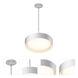 Echo LED 16 inch White Single Pendant Ceiling Light