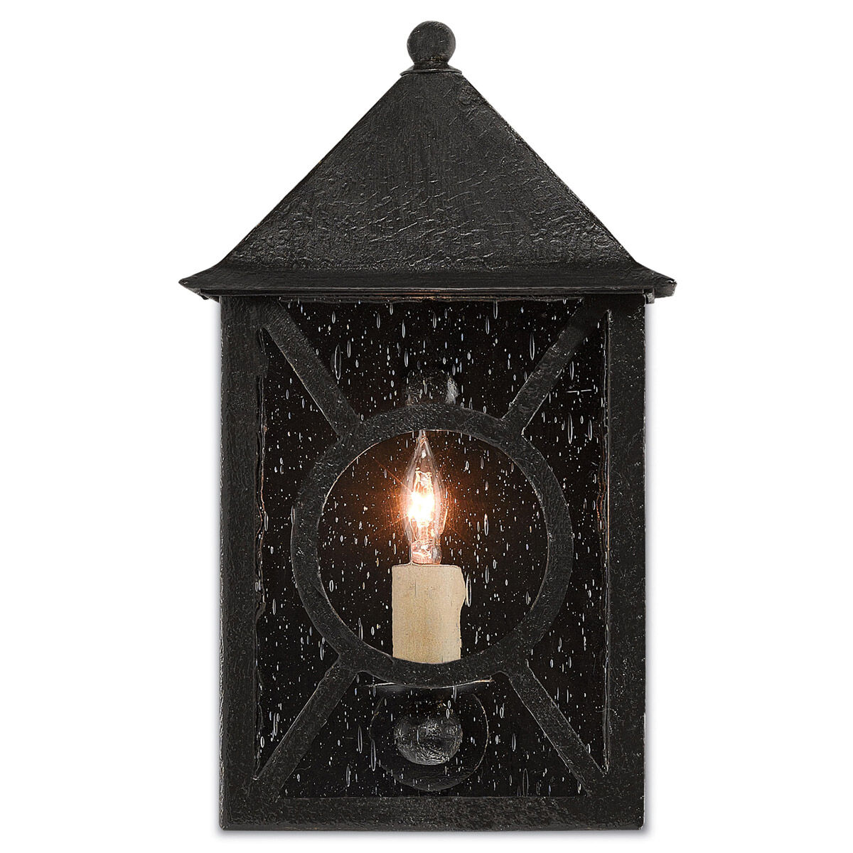 Ripley 1 Light 12.25 inch Midnight Outdoor Wall Sconce, Small