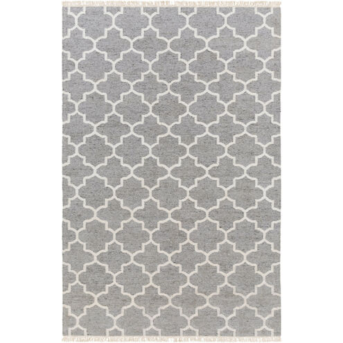 Isle 90 X 60 inch Gray and Neutral Area Rug, Viscose and Wool