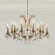 Renaissance Nouveau 18 Light 40 inch Etruscan Gold Chandelier Ceiling Light in Heirloom Silver, Adjustable Height