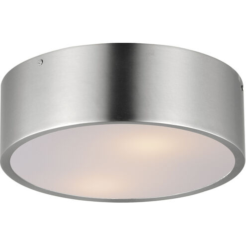 Tommy 2 Light 12 inch Satin Nickel Flush Mount Ceiling Light