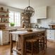 Farmhouse 6 Light 24 inch Wood with Black Pendant Ceiling Light