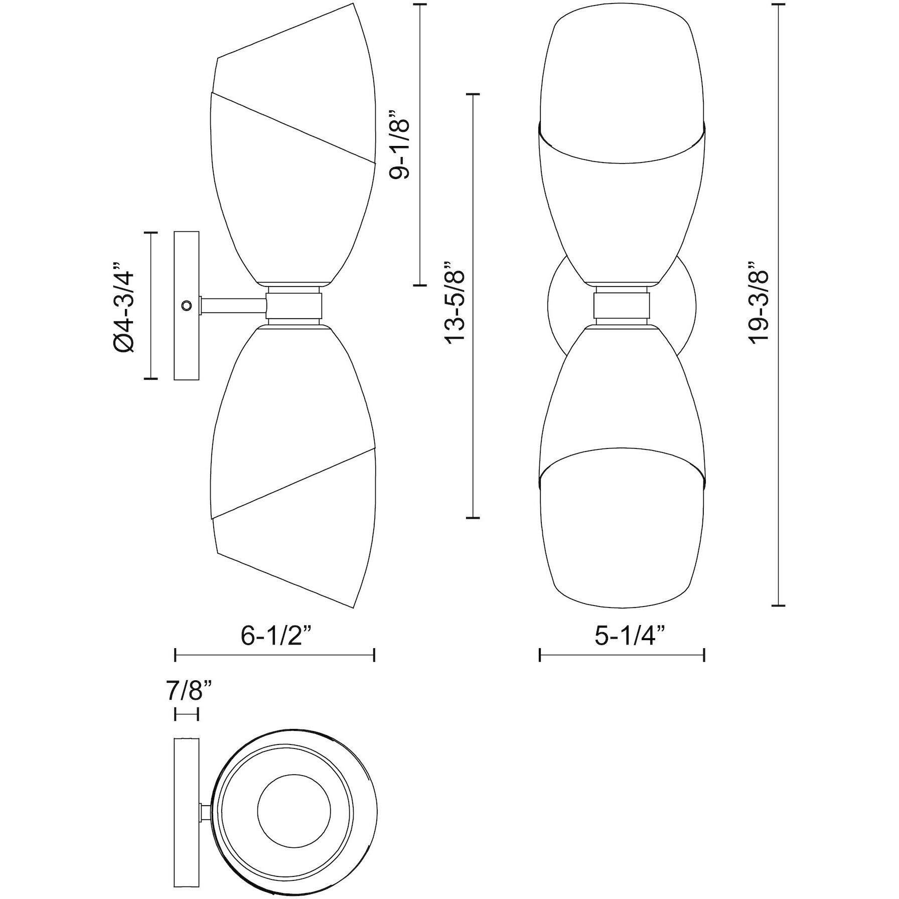 Alora Mood Capri Wall/Vanity Light Wall Light in Chrome