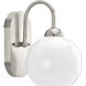 Carisa 1 Light 7 inch Brushed Nickel Bath Vanity Wall Light