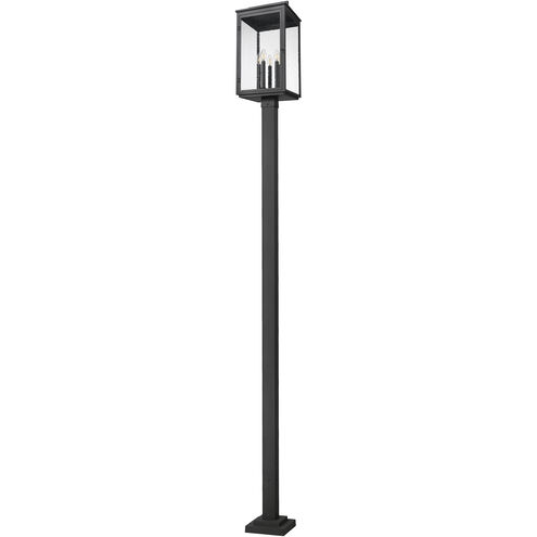 Hartwell 5 Light 119.25 inch Sand Black Outdoor Post Mounted Fixture