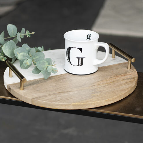 Dinova Antique Brass Tray