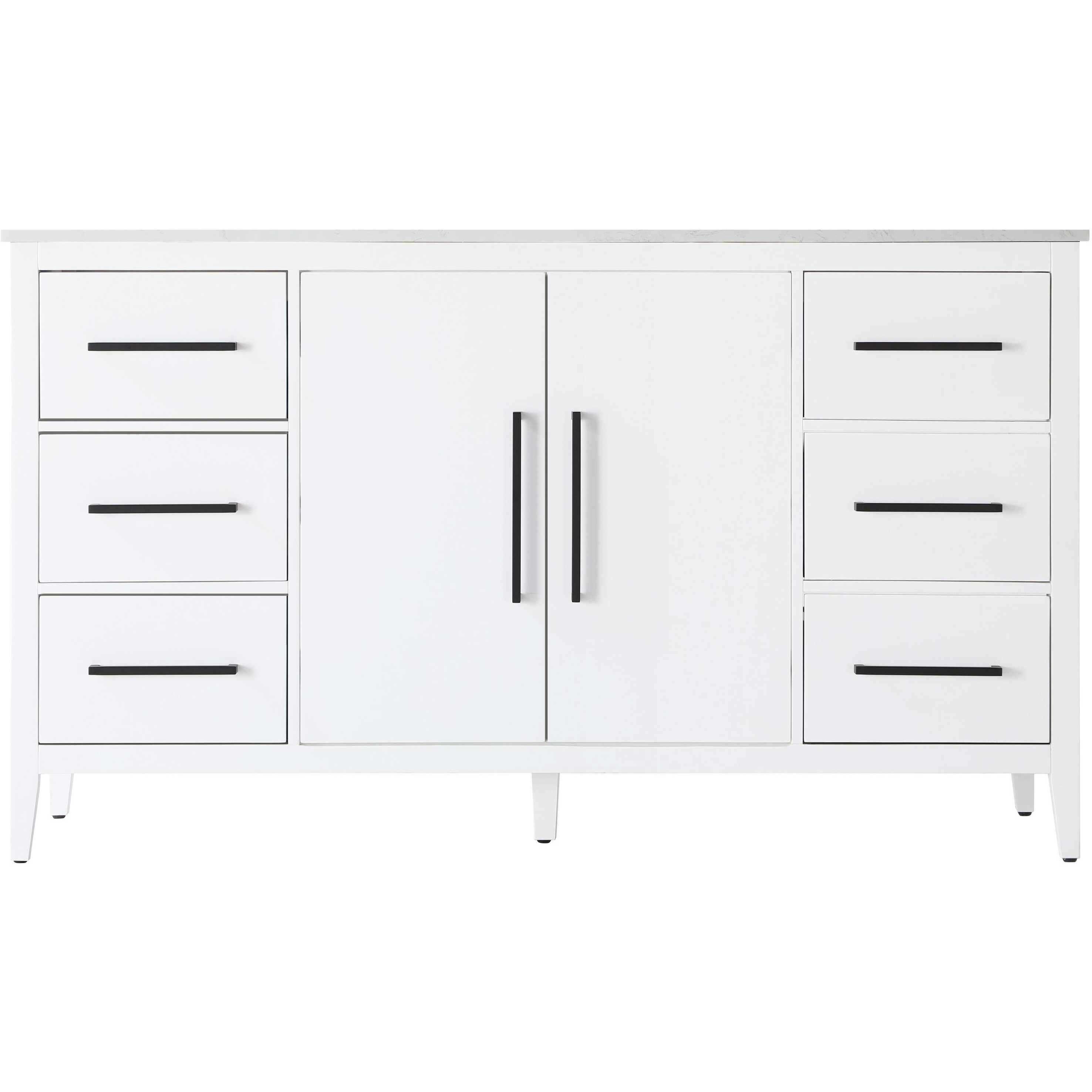 Millie 60 X 35 inch White Bathroom Vanity Cabinet