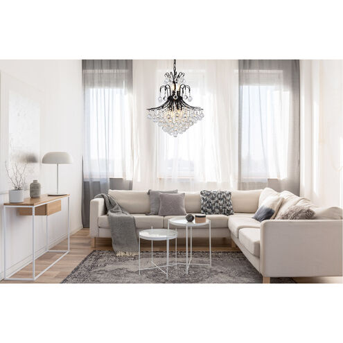 Toureg 11 Light 22 inch Black and Clear Chandelier Ceiling Light