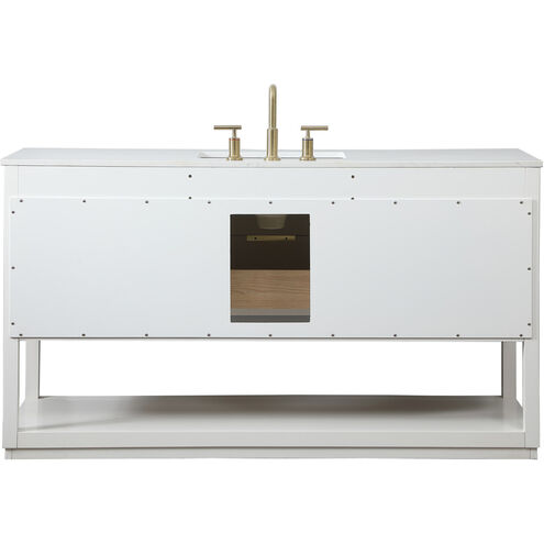 Larkin 60 X 22 X 34 inch White Vanity Sink Set