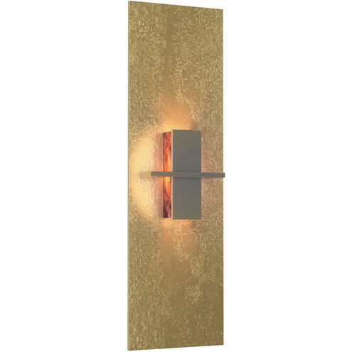 Aperture 1 Light 6.5 inch Modern Brass ADA Vertical Sconce Wall Light in Topaz