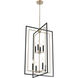 Noelle 8 Light 20 inch Matte Black/Modern Gold Indoor Pendant Ceiling Light