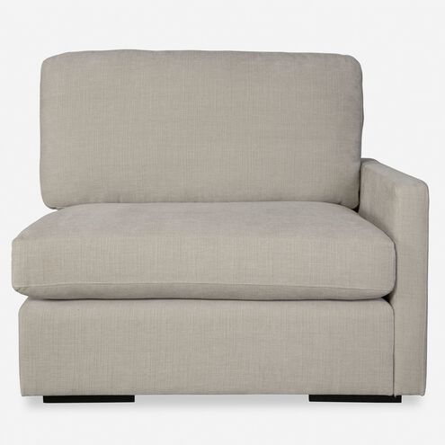 Refuge Light Sand Polyester Sofa, Right Arm Facing