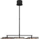 Clodagh Shuffle LED 26.9 inch Nightshade Black Chandelier Ceiling Light