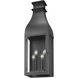 Toulouse 4 Light 32 inch Sand Black Outdoor Wall Light