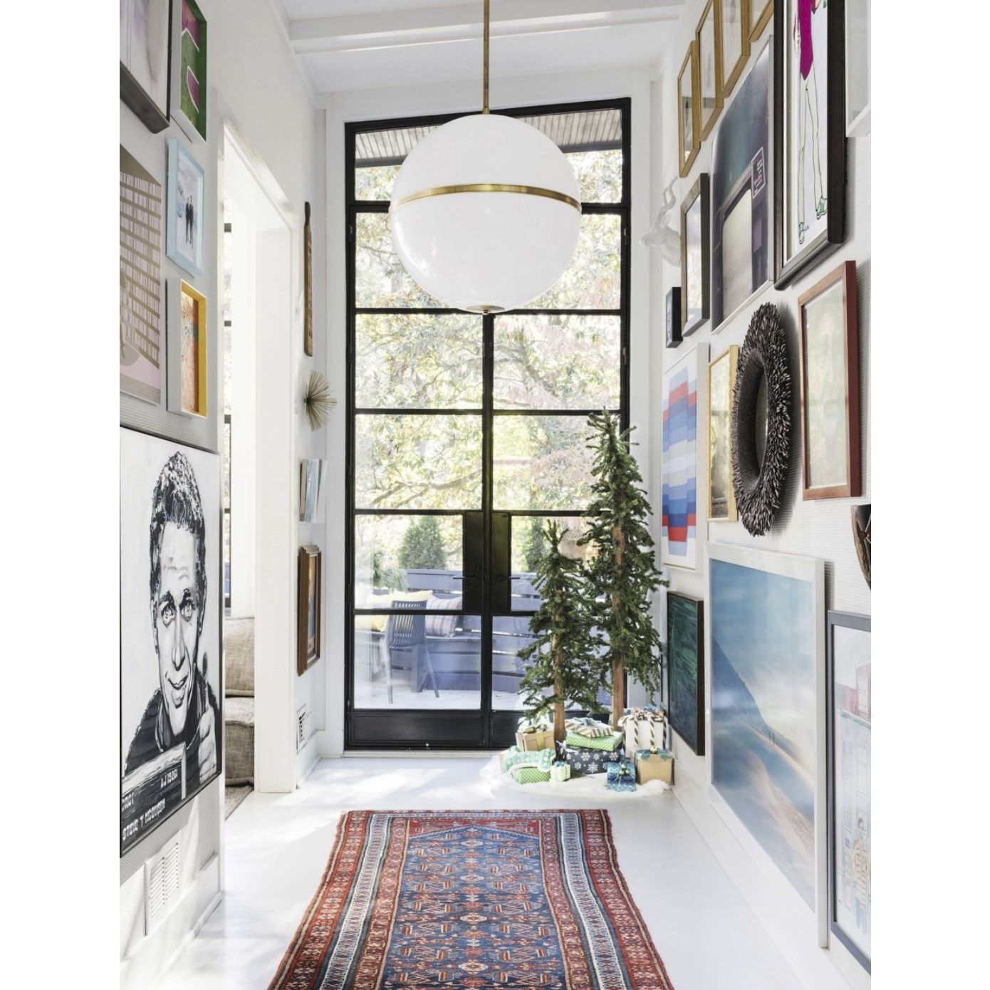 Truax 4 Light 30 inch Aged Brass Pendant Ceiling Light