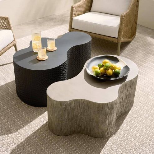 Indio 36 X 24 inch Gray Stonewash Outdoor Coffee Table, Small